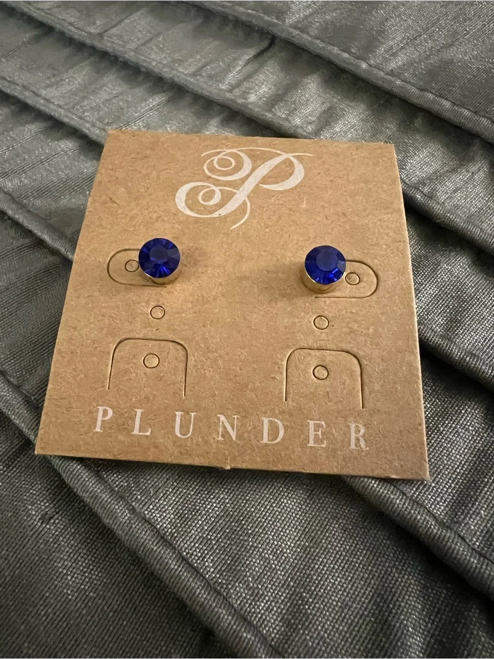 Plunder Layered Necklace, Blue Earrings, and matching bracelet